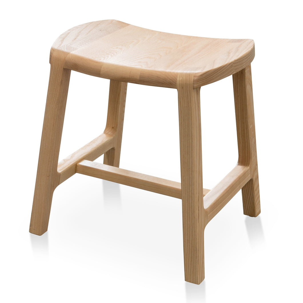 Elwood Wooden Dinner Stool 45cm - Natural - Boho Bliss