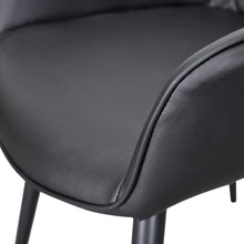 Load image into Gallery viewer, Entwine Dining Chairs (Set of 2) - Black PU - Boho Bliss