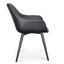 Load image into Gallery viewer, Entwine Dining Chairs (Set of 2) - Black PU - Boho Bliss