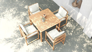 Esperance Outdoor Dining Table - 1m - Boho Bliss