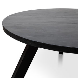 Ethan Round Dining Table 1.5m - Black - Boho Bliss