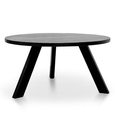 Ethan Round Dining Table 1.5m - Black - Boho Bliss