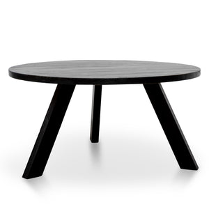 Ethan Round Dining Table 1.5m - Black - Boho Bliss