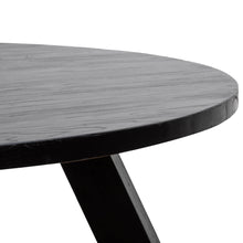 Load image into Gallery viewer, Ethan Round Dining Table 1.5m - Black - Boho Bliss