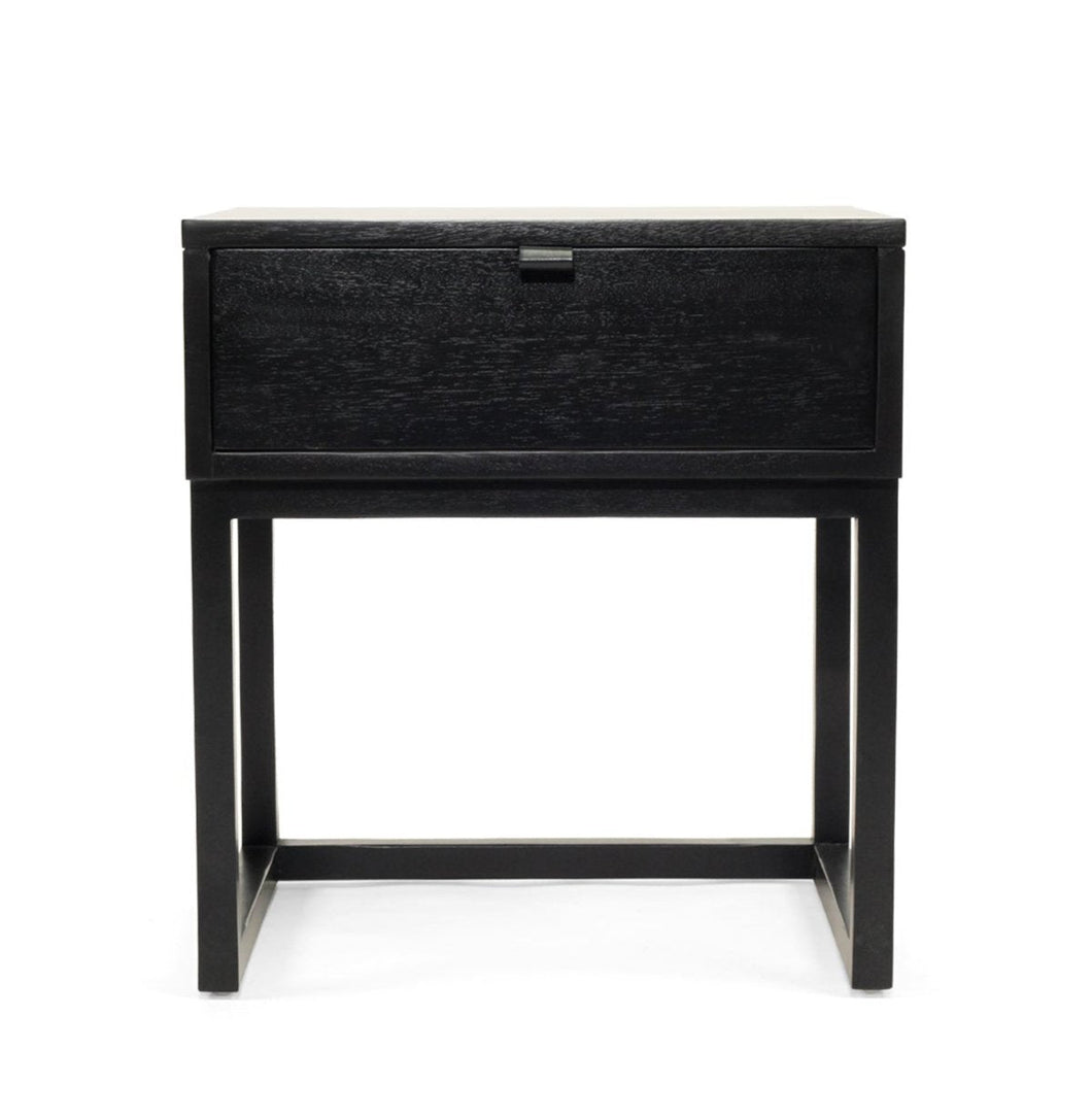 Flynn Bedside Table - Black - Boho Bliss