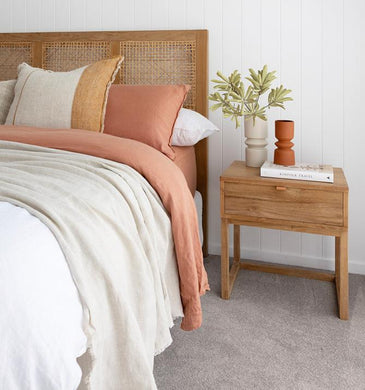 Flynn Bedside Table - Natural - Boho Bliss