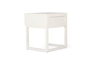 Flynn Bedside Table - White - Boho Bliss