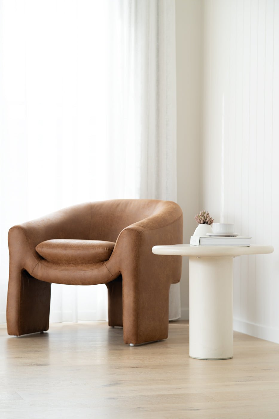 Freja Armchair - Cognac - Boho Bliss