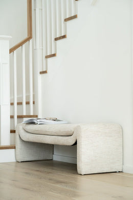 Freja Bench - Linen - Boho Bliss