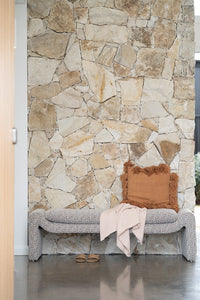 Freja Bench - Mottled Taupe - Boho Bliss