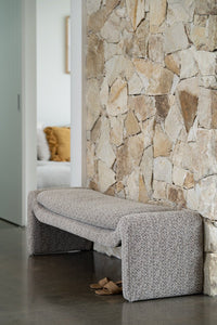 Freja Bench - Mottled Taupe - Boho Bliss
