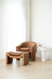 Freja Ottoman - Cognac - Boho Bliss
