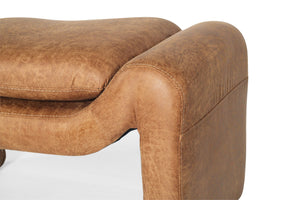 Freja Ottoman - Cognac - Boho Bliss