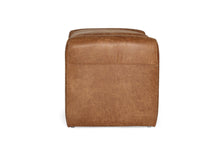 Load image into Gallery viewer, Freja Ottoman - Cognac - Boho Bliss