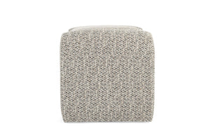 Freja Ottoman - Mottled Taupe - Boho Bliss