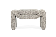 Load image into Gallery viewer, Freja Ottoman - Mottled Taupe - Boho Bliss