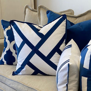Fremantle Cushion Cover - Navy - Boho Bliss