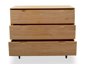 Freya 3 Drawer Chest - Natural - Boho Bliss