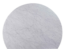 Load image into Gallery viewer, Galu Round Dining Table 1.15m - Marble Top/Natural - Boho Bliss