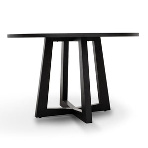 Galu Round Dining Table 1.2m - Black - Boho Bliss