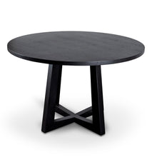 Load image into Gallery viewer, Galu Round Dining Table 1.2m - Black - Boho Bliss