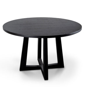 Galu Round Dining Table 1.2m - Black - Boho Bliss