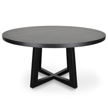 Load image into Gallery viewer, Galu Round Dining Table 1.5m - Black - Boho Bliss