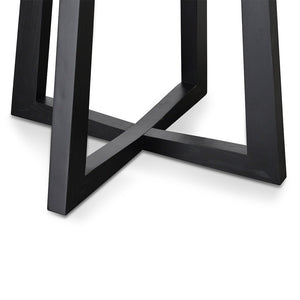 Galu Round Dining Table 1.5m - Black - Boho Bliss