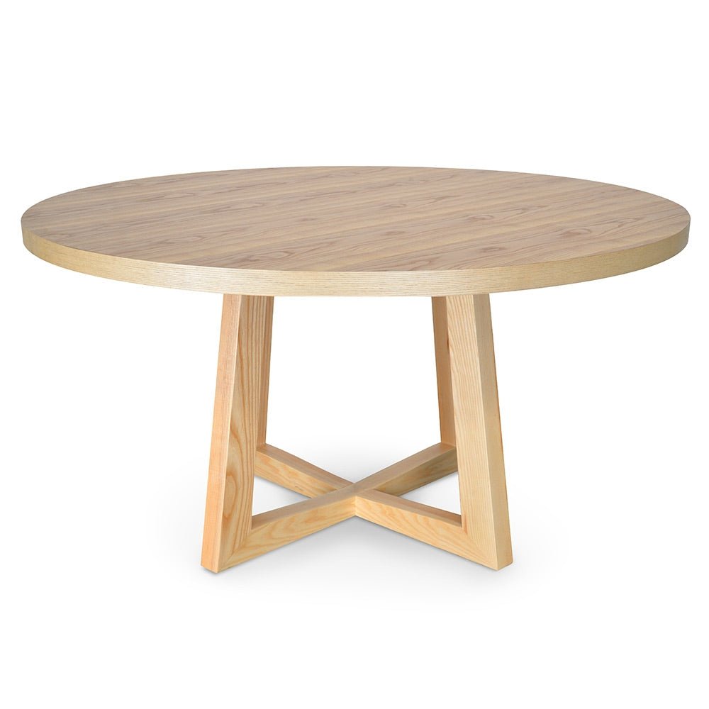 Galu Round Dining Table 1.5m - Natural - Boho Bliss