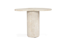 Load image into Gallery viewer, Geo Travertine Organic Side Table - 58cm - Boho Bliss