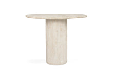 Load image into Gallery viewer, Geo Travertine Organic Side Table - 58cm - Boho Bliss