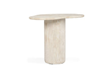 Load image into Gallery viewer, Geo Travertine Organic Side Table - 58cm - Boho Bliss