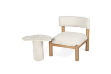 Load image into Gallery viewer, Geo Travertine Organic Side Table - 58cm - Boho Bliss