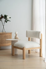 Load image into Gallery viewer, Geo Travertine Organic Side Table - 58cm - Boho Bliss