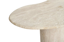 Load image into Gallery viewer, Geo Travertine Organic Side Table - 58cm - Boho Bliss