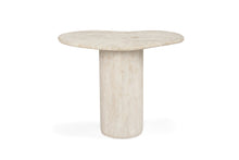 Load image into Gallery viewer, Geo Travertine Organic Side Table - 58cm - Boho Bliss