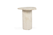 Load image into Gallery viewer, Geo Travertine Organic Side Table - 58cm - Boho Bliss