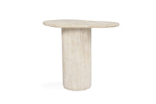 Load image into Gallery viewer, Geo Travertine Organic Side Table - 58cm - Boho Bliss