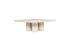 Load image into Gallery viewer, Geo Travertine Square Coffee Table - 100cm - Boho Bliss