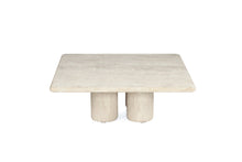 Load image into Gallery viewer, Geo Travertine Square Coffee Table - 100cm - Boho Bliss