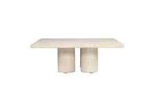 Load image into Gallery viewer, Geo Travertine Square Coffee Table - 100cm - Boho Bliss