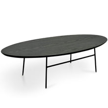 Load image into Gallery viewer, Gnarly Coffee Table 117.5cm - Black Ash Veneer, Black Frame - Boho Bliss