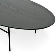 Load image into Gallery viewer, Gnarly Coffee Table 117.5cm - Black Ash Veneer, Black Frame - Boho Bliss