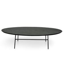Load image into Gallery viewer, Gnarly Coffee Table 117.5cm - Black Ash Veneer, Black Frame - Boho Bliss