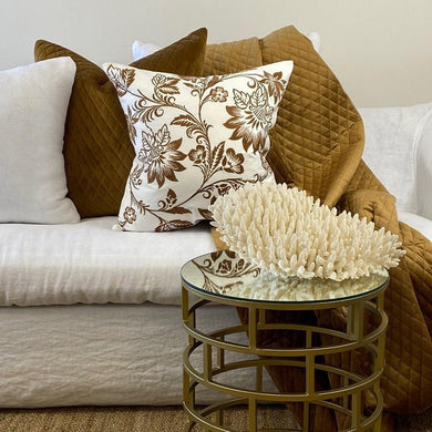 Grace Cushion Cover - Caramel - Boho Bliss