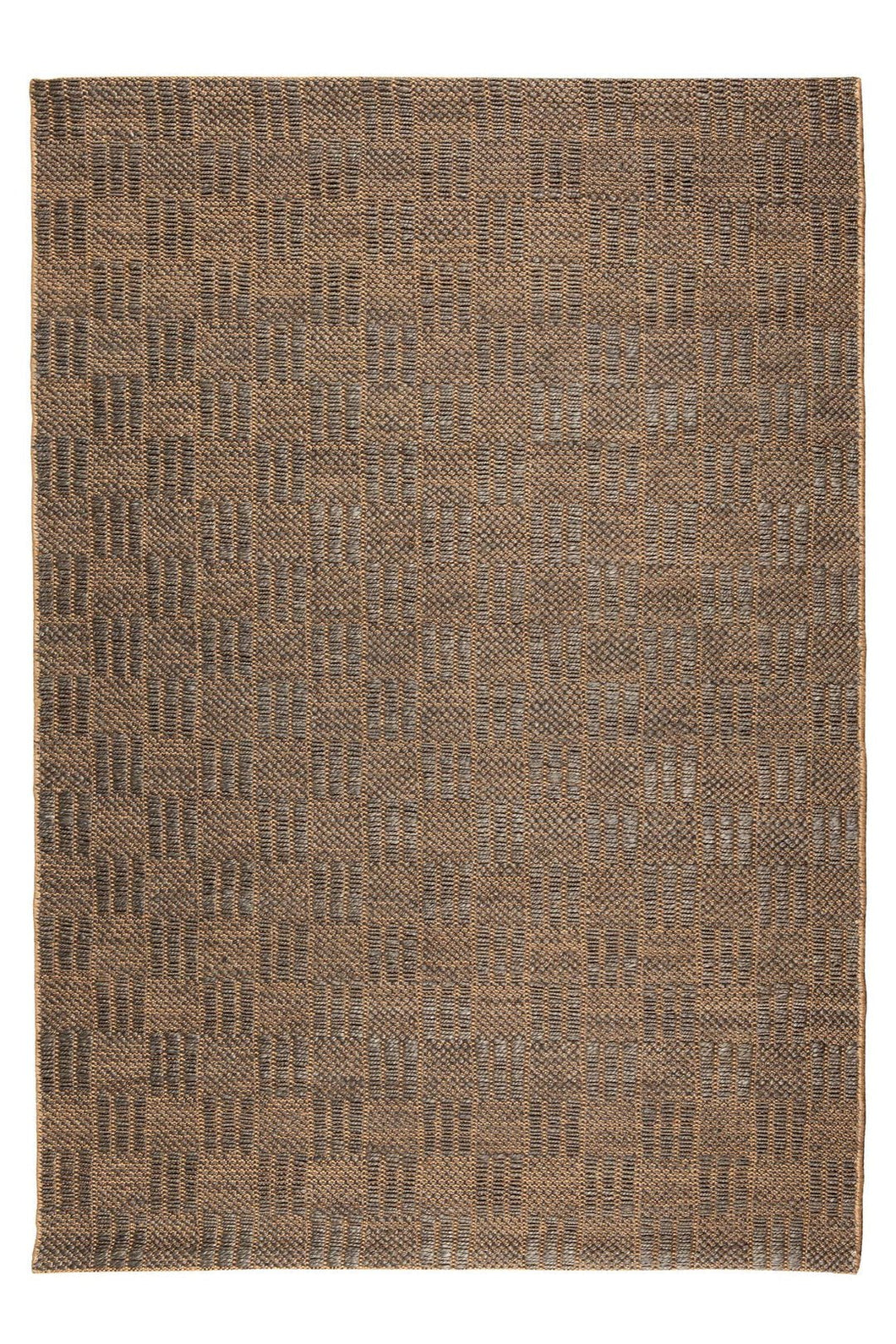 Grid Natural Rug 276x365 - Ink - Boho Bliss