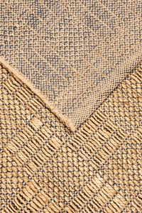 Grid Natural Rug 276x365 - Natural - Boho Bliss
