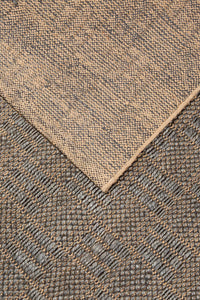 Grid Natural Rug 305x430 - Ink - Boho Bliss