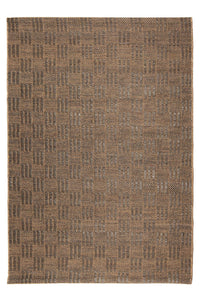 Grid Natural Rug 305x430 - Ink - Boho Bliss