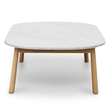 Load image into Gallery viewer, Hamiltion Marble Coffee Table 110cm - Natural Base - Boho Bliss